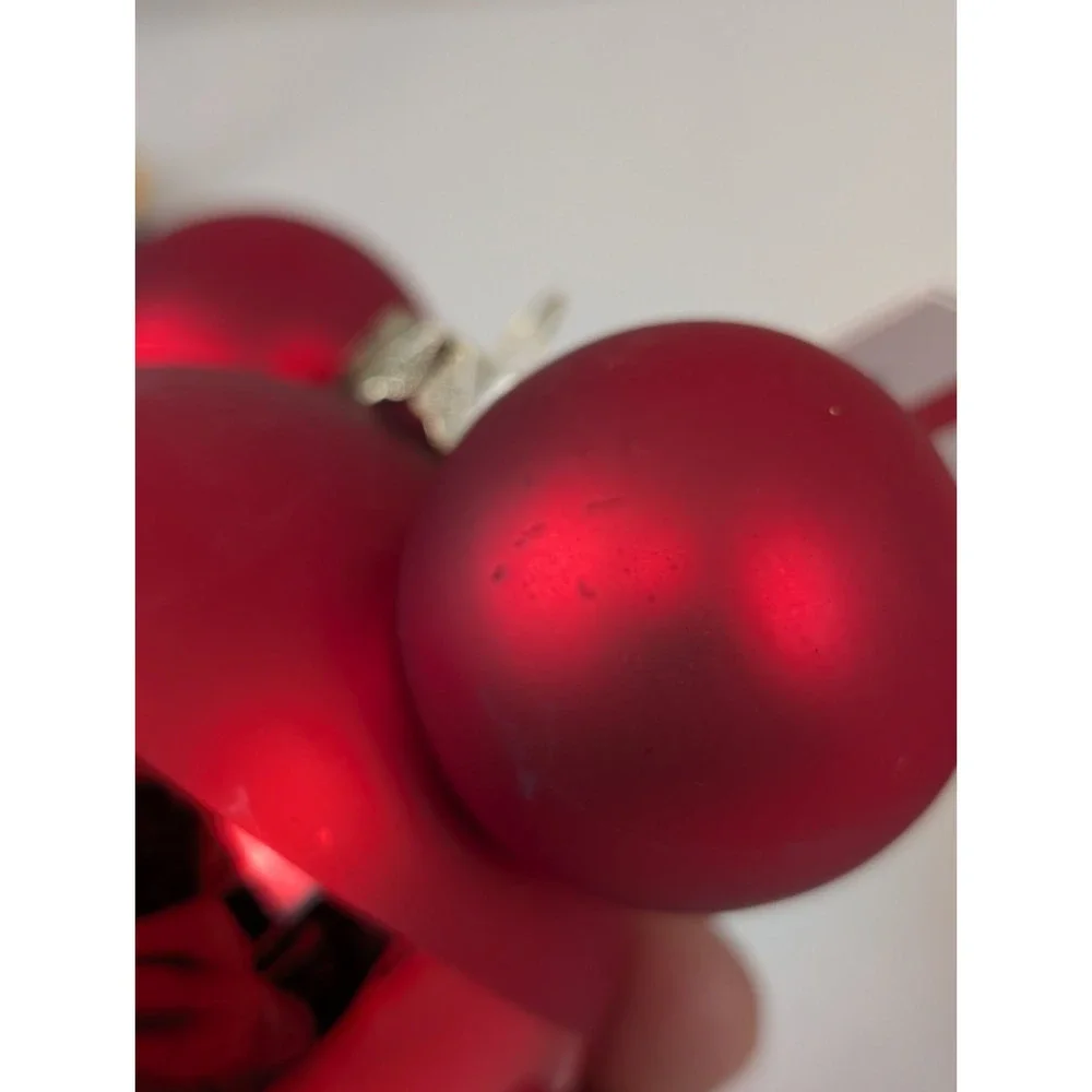Disney Mickey & Minnie Mouse Hallmark Christmas Tree Blown Glass Ornaments